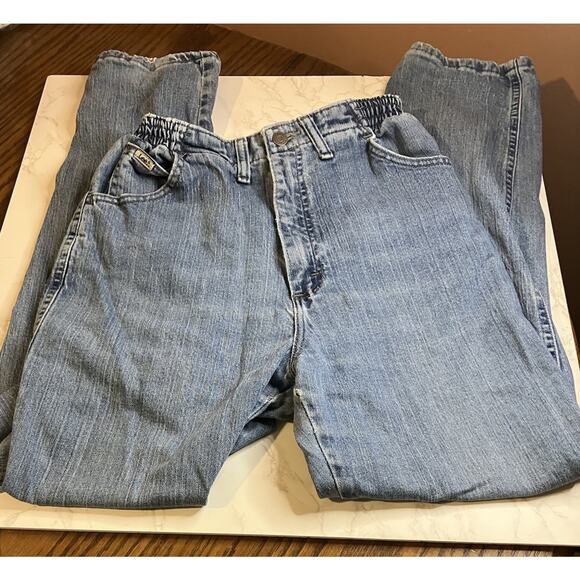 Lee Women’s Side Elastic Waist Mom Jeans – Size 12 Medium - Picture 1 of 9